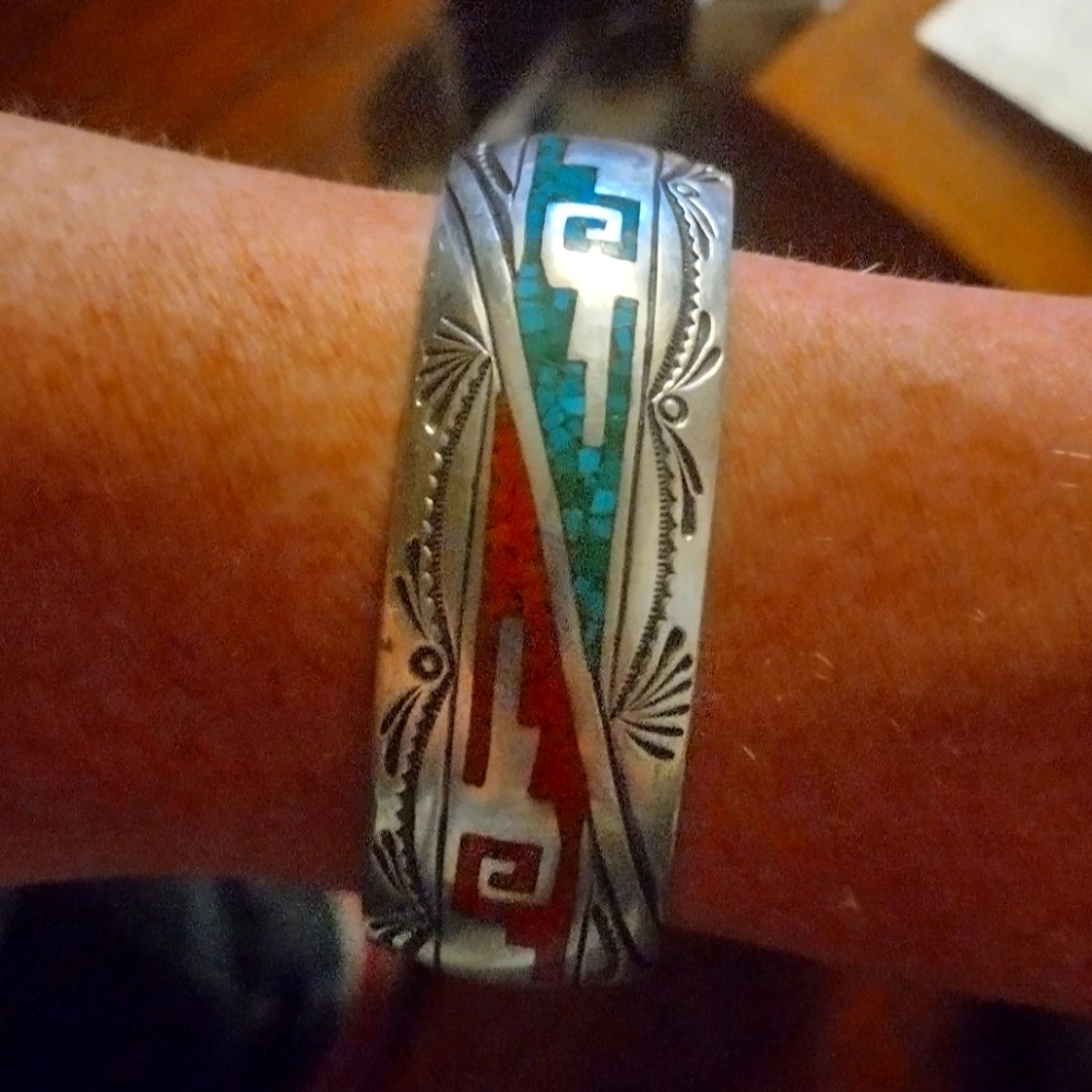 Vintage Nakai sterling silver cuff bracelet